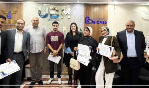 UBM internship program students receiving certificates of appreciation