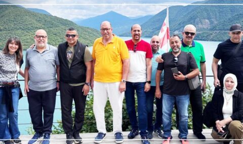 UBM delegates during their Georgia journey in the Caucasus Mountains