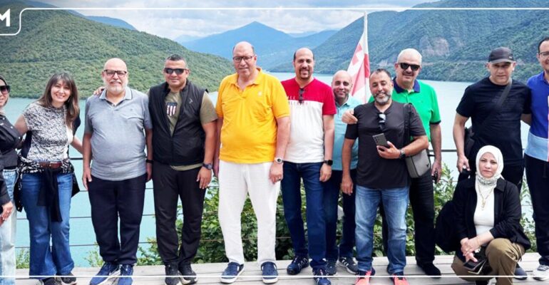 UBM delegates during their Georgia journey in the Caucasus Mountains