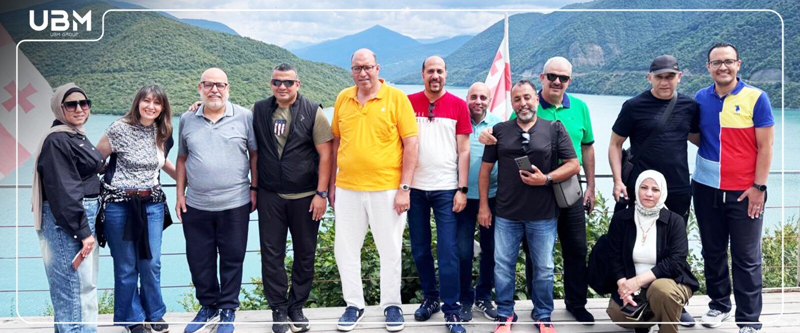 UBM delegates during their Georgia journey in the Caucasus Mountains