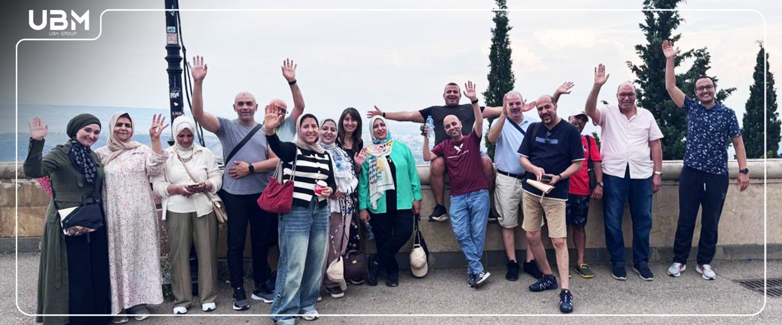 UBM delegates gathered at a historic landmark in Georgia