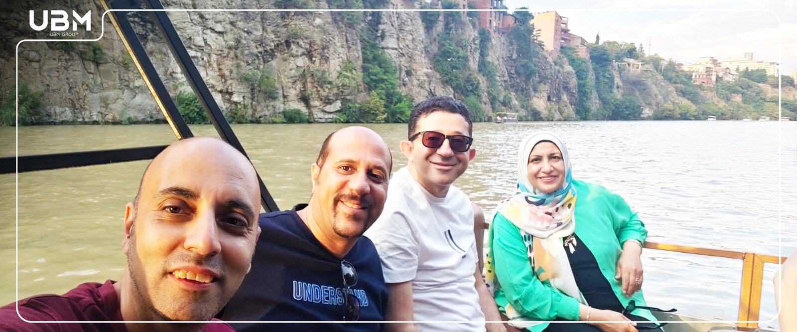 UBM delegates sharing a memorable river experience in Georgia