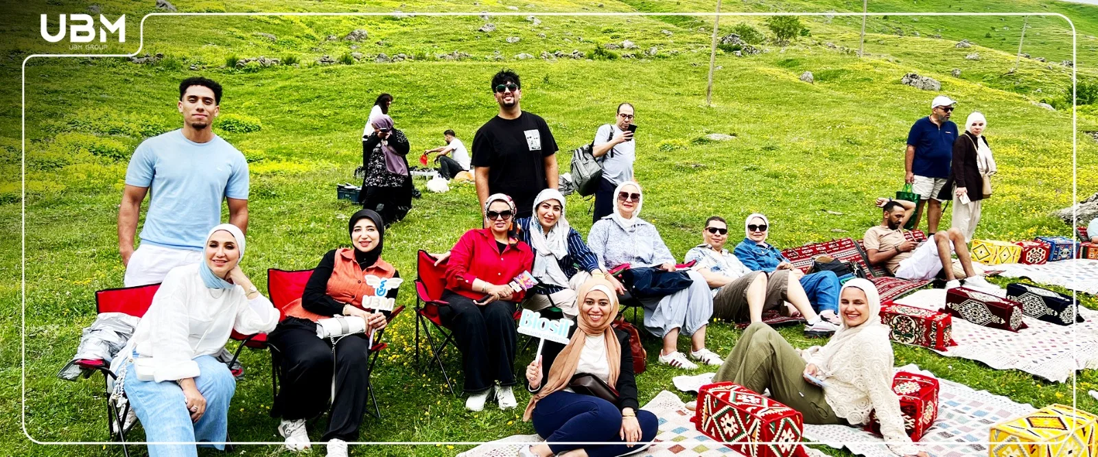 UBM team enjoying the green mountain landscapes of Trabzon